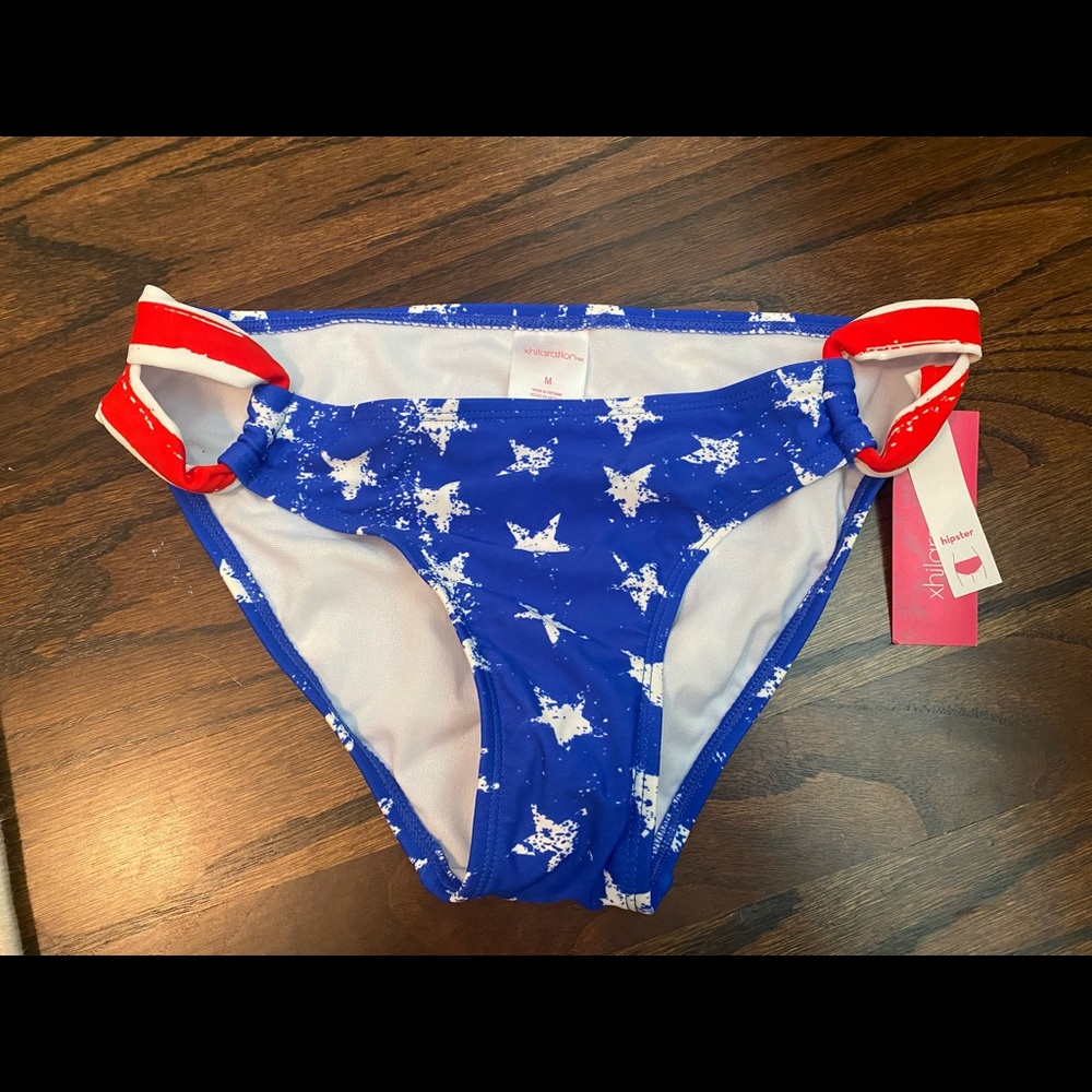 NWT stars and stripes USA bikini bottoms